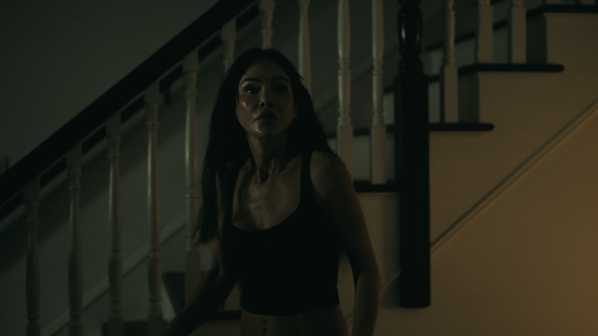 Steadicam move through the darkened house — still from Nobody Home