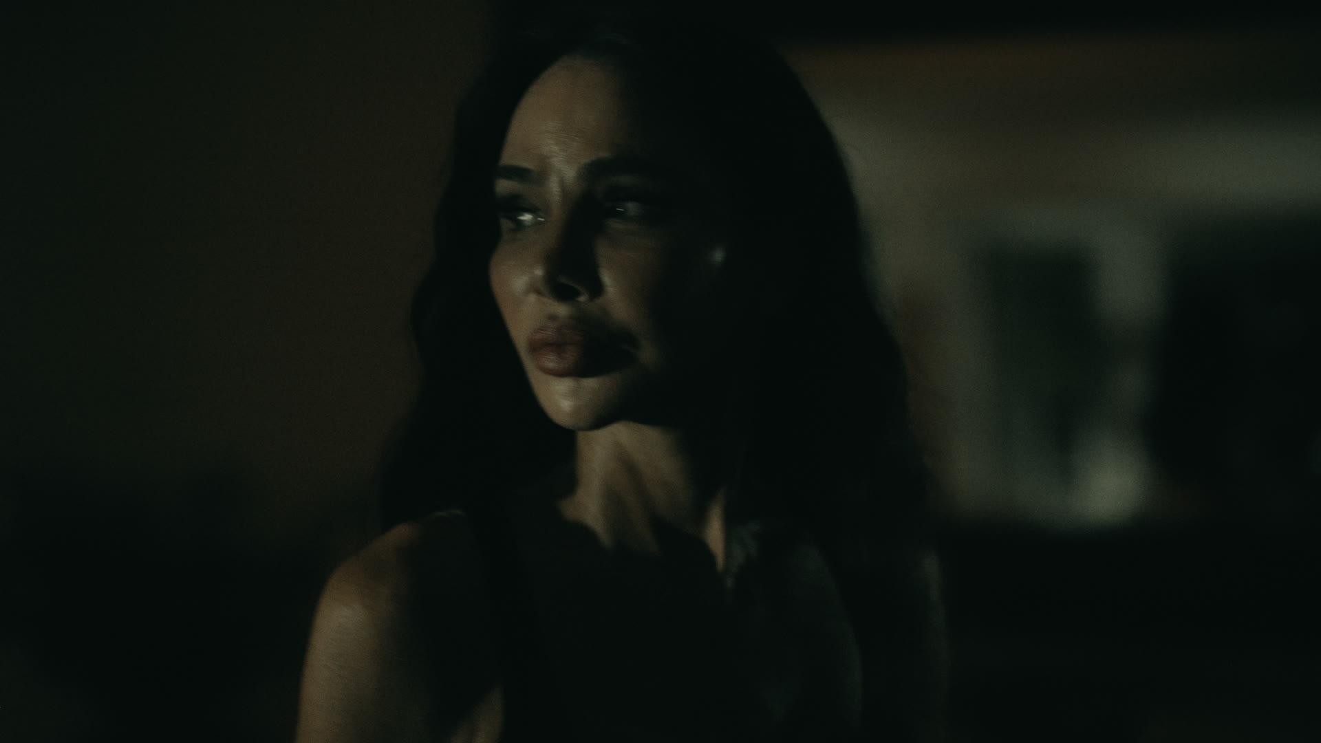 The empty house interior at night — still from Nobody Home